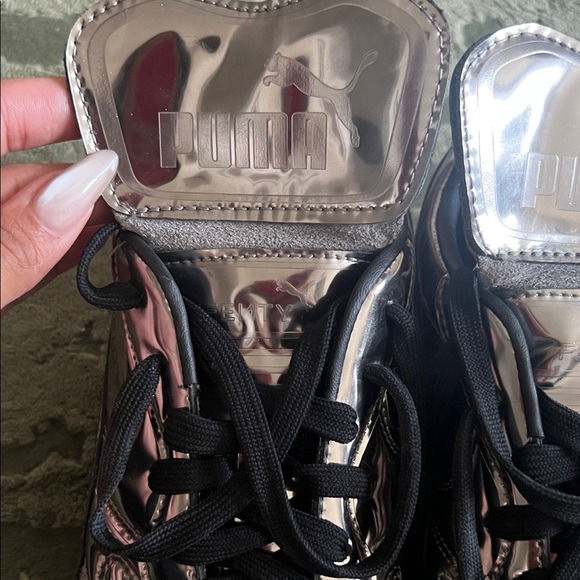 Puma Fenty Silver Metallic Sneakers - Picture 3 of 6